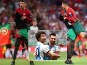 Bóng đá - Ronaldo bị fan cuồng vào sân bế bổng, chung cảnh &quot;dở khóc dở cười&quot; như Messi