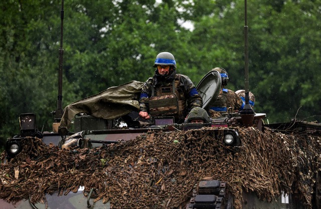 Lính Ukraine ở tỉnh Zaporizhzhia. Ảnh: Reuters