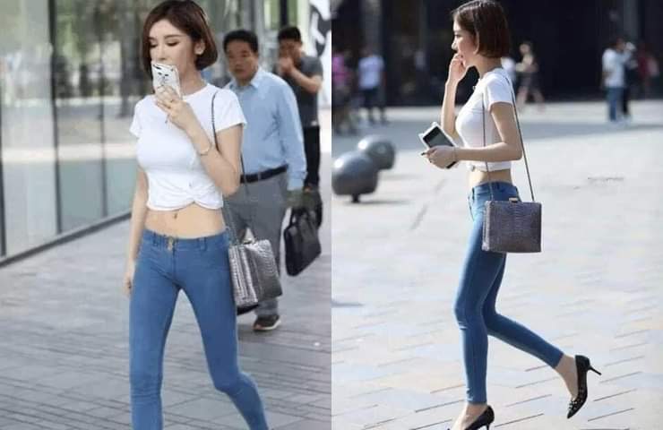 Có rất nhiều cách mặc với skinny jean.
