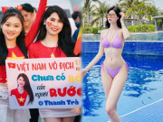 Làm đẹp - &quot;Hot girl giơ biển tuyển chồng hot nhất sân Mỹ Đình&quot; khoe da trắng phát sáng bên vườn rau