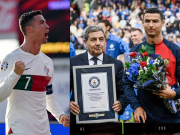 Bóng đá - Rực rỡ Ronaldo nhận kỷ lục Guinness, ghi bàn cứu rỗi Bồ Đào Nha