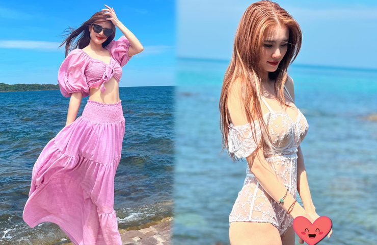 Hot girl sinh năm 1992 từng bị anh trai can ngăn, không muốn em gái vào showbiz vì sợ cô vướng thị phi. Dù vậy, cô vẫn tham gia đóng phim và lập nhóm nhạc cùng 1 người bạn thân.
