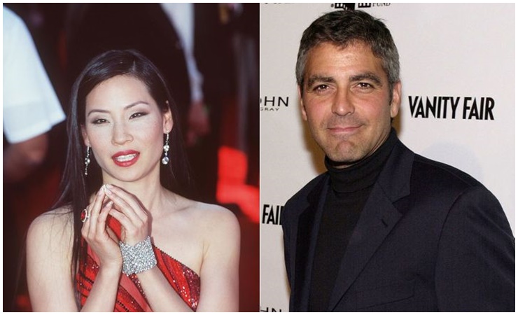 Clooney và ngôi sao gốc Hoa Lucy Liu bị đồn hẹn hò năm 2000.
