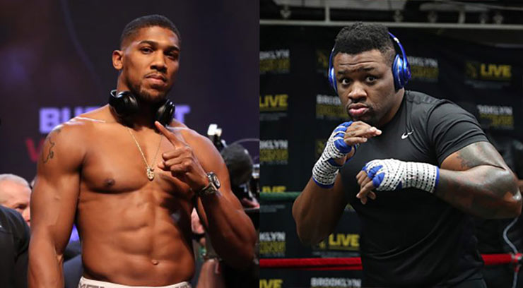 Anthony Joshua (trái) sẽ đấu "Đứa trẻ to xác" Jarrell Miller ngày 12/8 năm nay ở võ đài The O2 Arena