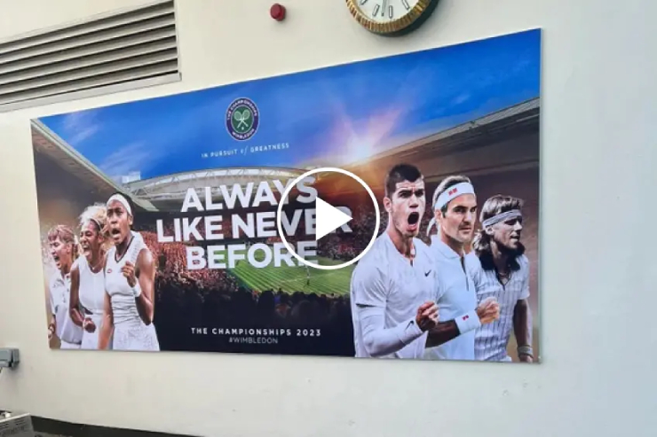 Djokovic "mất hút" trong video, áp phích quảng bá cho Wimbledon 2023