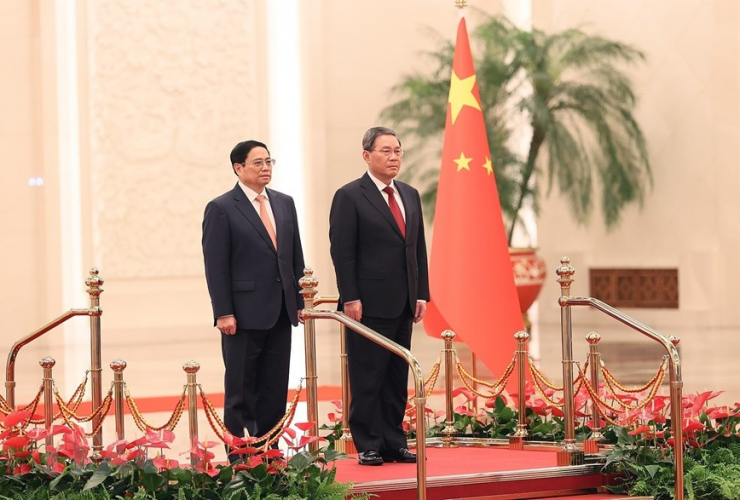 Lễ đón Thủ tướng Phạm Minh Chính thăm chính thức Trung Quốc - 1