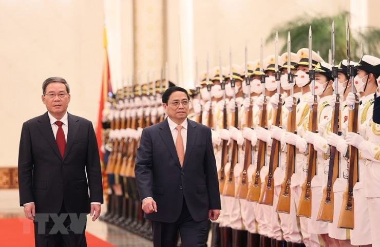 Lễ đón Thủ tướng Phạm Minh Chính thăm chính thức Trung Quốc - 3