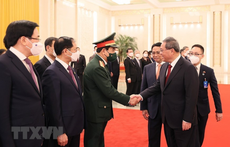 Lễ đón Thủ tướng Phạm Minh Chính thăm chính thức Trung Quốc - 7