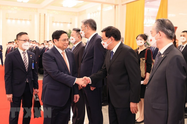 Lễ đón Thủ tướng Phạm Minh Chính thăm chính thức Trung Quốc - 8