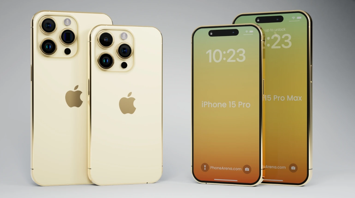 Ảnh concept iPhone 15 Pro và iPhone 15 Pro Max.