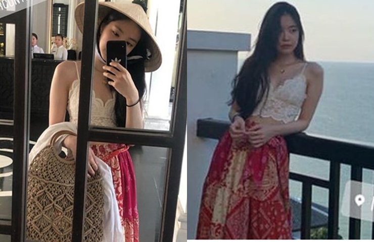 Na Eun (Apink) trông điệu đà, dịu dàng khi diện váy sáng màu phối cùng&nbsp;áo bralette.
