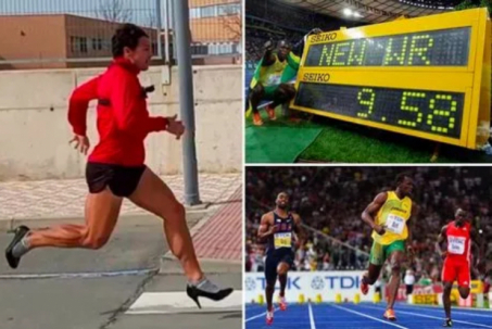 Chạy giày cao gót phá kỷ lục 100m, vua tốc độ mới sau 30 năm ở nước Anh