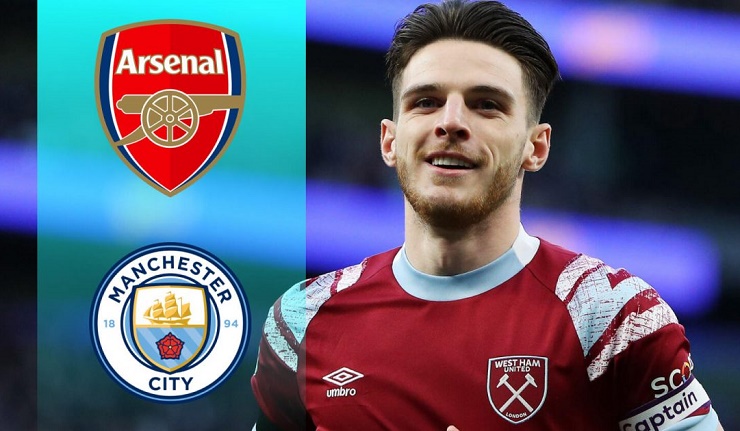 Arsenal và Man City đang cạnh tranh giành Rice