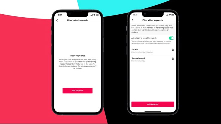 Tính năng lọc nội dung theo từ khóa và hashtag mới của TikTok.