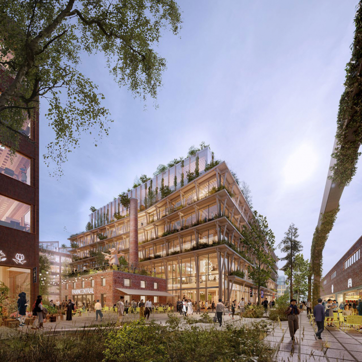 Ảnh đồ họa mô tả Stockholm Wood City Ảnh: ATRIUM LJUNGBERG