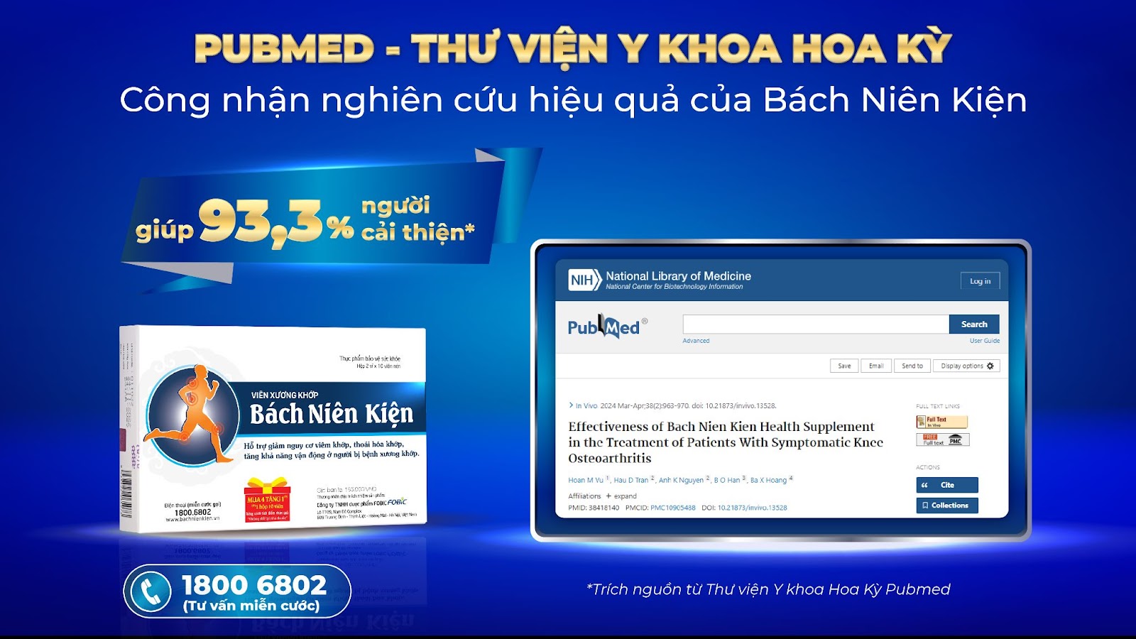 Truyền hình HTV đưa tin Bách Niên Kiện của Việt Nam được Thư viện y khoa Hoa Kỳ công nhận hiệu quả - 1