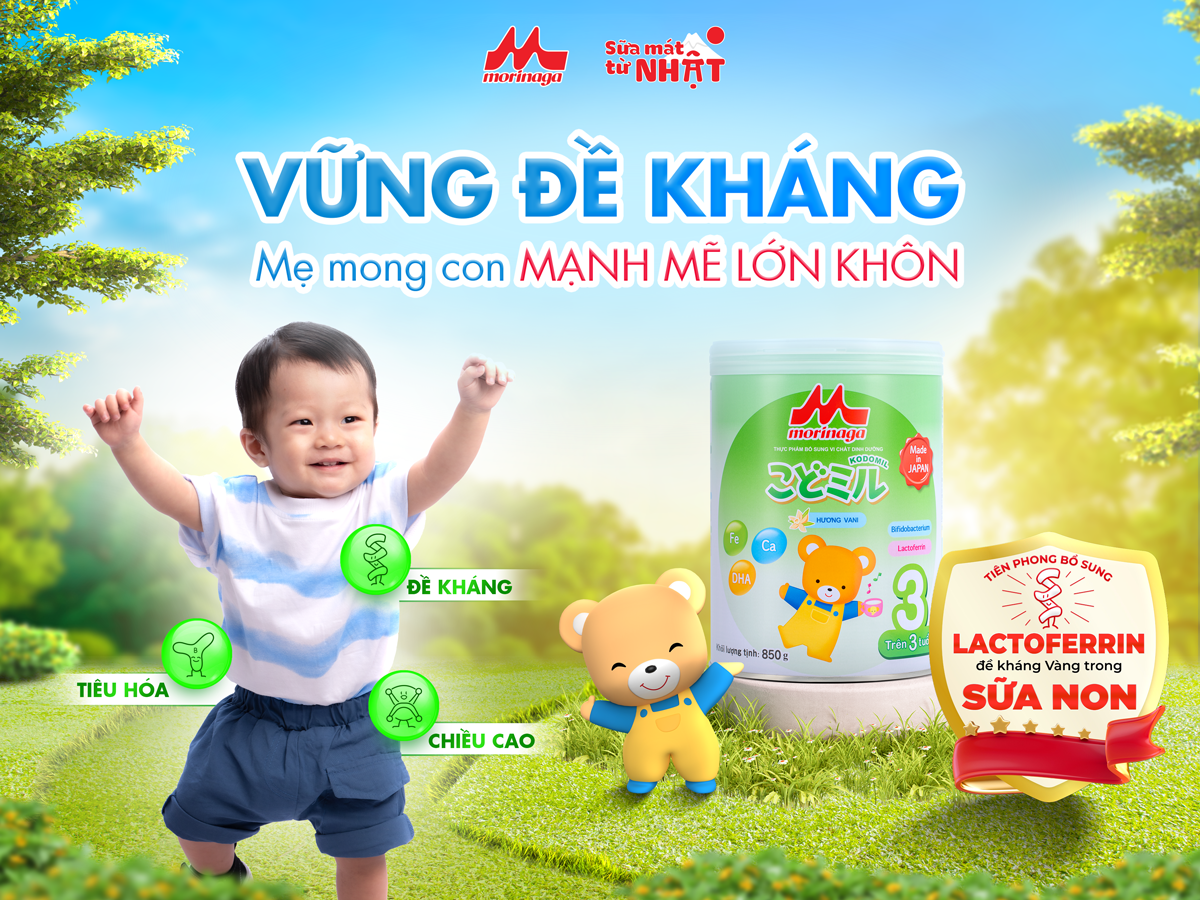 Morinaga tiên phong bổ sung Lactoferrin vào trong công thức sữa năm 1986