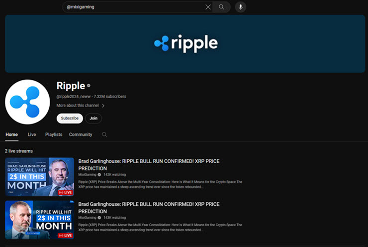 Kênh YouTube của Độ Mixi bị đổi tên thành Ripple.