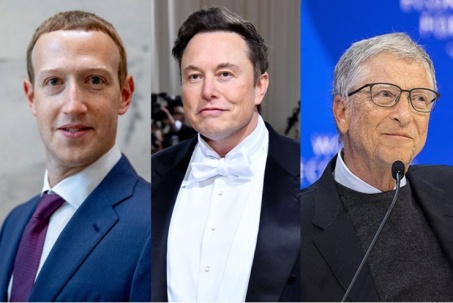 Top tỷ phú giàu nhất thế giới: Bill Gates, Elon Musk, Mark Zuckerberg hạng bao nhiêu?