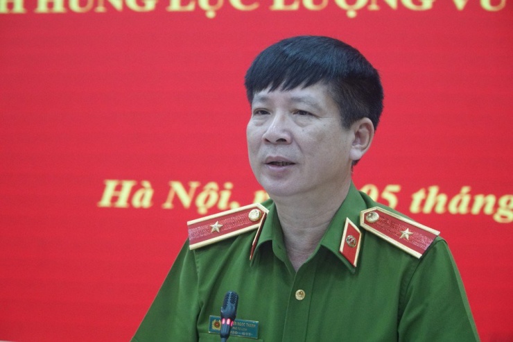 Thiếu tướng Nguyễn Ngọc Thanh, Phó Tư lệnh Bộ Tư lệnh Cảnh sát cơ động. Ảnh PHI HÙNG