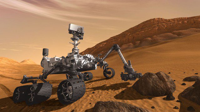 Robot săn tìm sự sống Curiosity - Ảnh: NASA