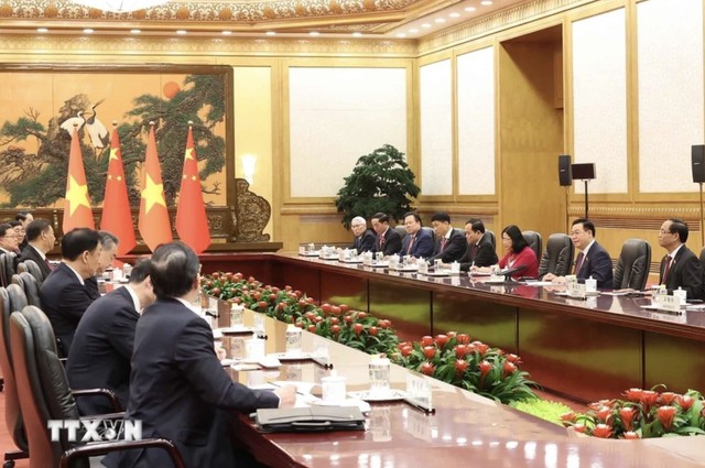 Chủ tịch QH Vương Đình Huệ hội kiến Tổng Bí thư, Chủ tịch Trung Quốc Tập Cận Bình - 5
