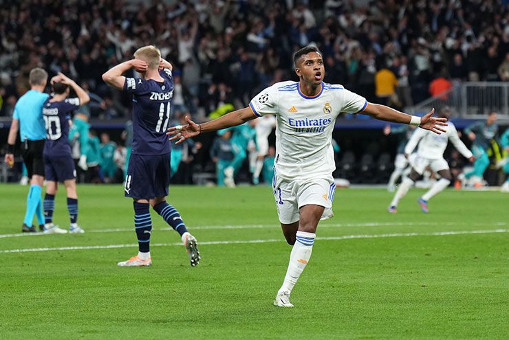 Rodrygo là người hùng của Real Madrid trước Man City năm 2022