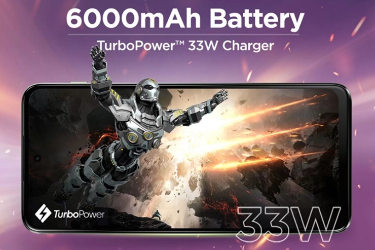 Người dùng có thể sạc pin với công nghệ sạc nhanh TurboPower 33W.