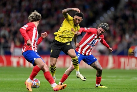 Trực tiếp bóng đá Atletico Madrid - Dortmund: Suýt có bàn gỡ hòa (Cúp C1) (Hết giờ)