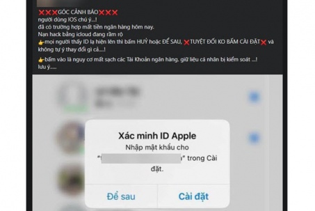 Thực hư "xác minh ID Apple" sẽ bị hack tài khoản iCloud?