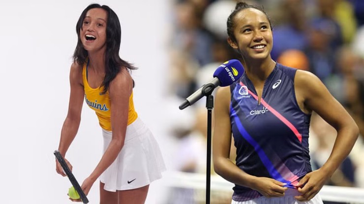 2. Leylah Fernandez (Canada) cựu số 13 thế giới, từng lọt vào chung kết US Open 2021, cũng đang có em gái thi đấu tennis là Bianca (áo vàng).
