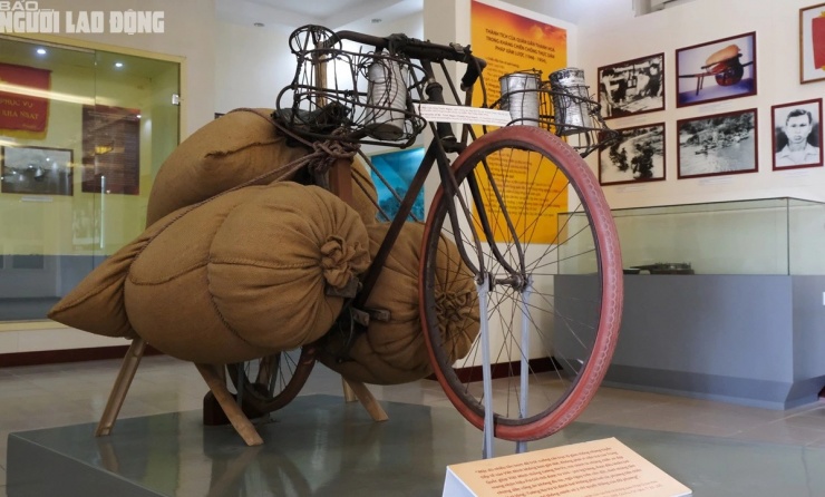 Chiếc xe đạp đã chở được 345,5 kg của "nhà vô địch xe thồ hàng" Trịnh Ngọc hiện đang trưng bày tại Bảo tàng tỉnh Thanh Hóa