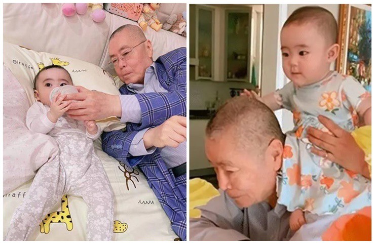 Ông Lưu Thi Côn rất cưng chiều và chịu khó chơi với các con của mình. 