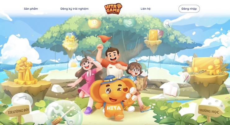 Trang chủ của Hita Game. (Ảnh chụp màn hình)