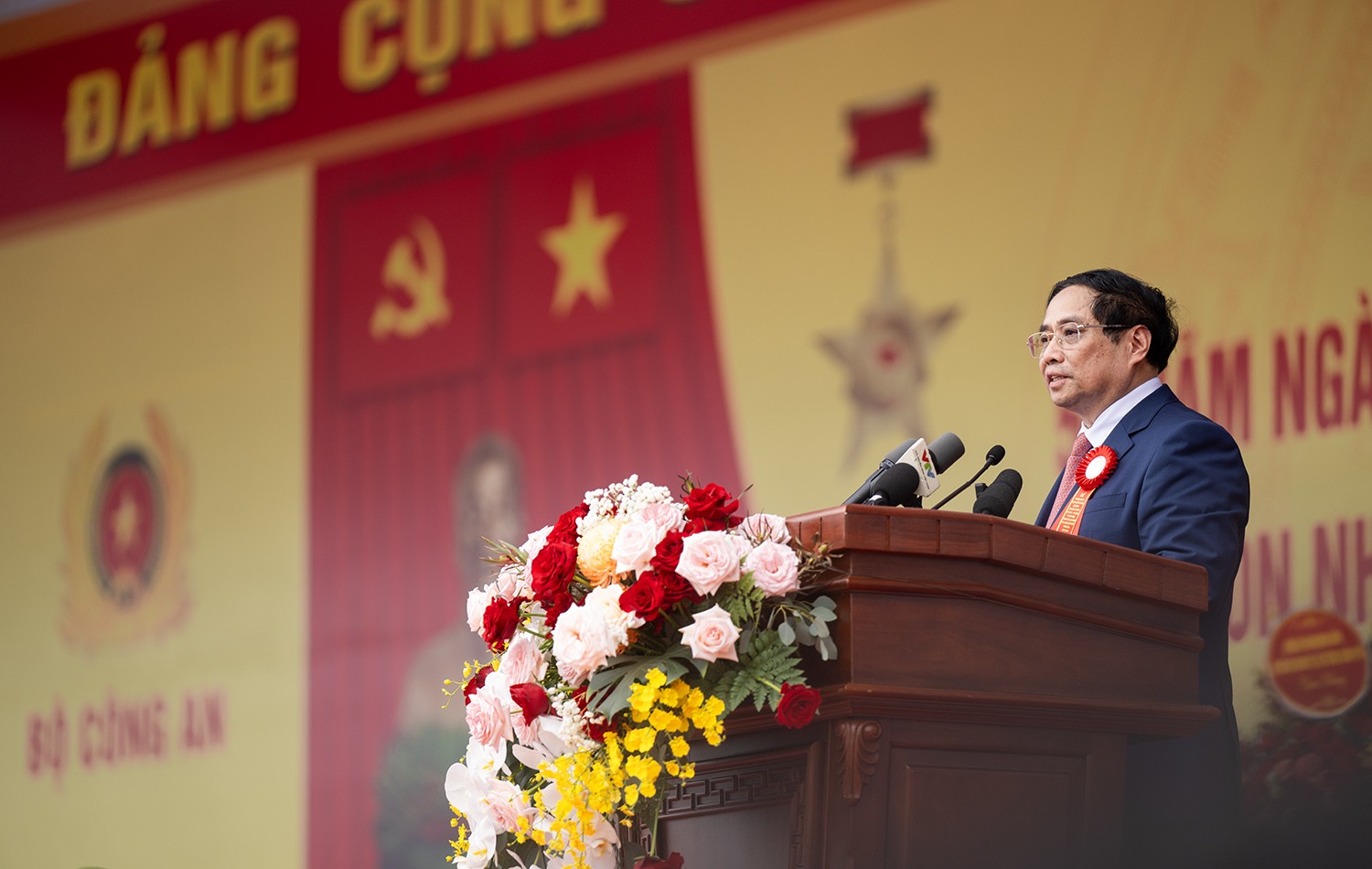 Thủ tướng Phạm Minh Chính phát biểu tại Lễ kỷ niệm 50 năm Ngày truyền thống lực lượng Cảnh sát cơ động.