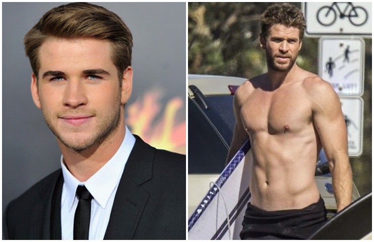 Em trai anh là Liam Hemsworth cũng sở hữu vẻ đẹp nam tính, đôi mắt xanh như đại dương.
