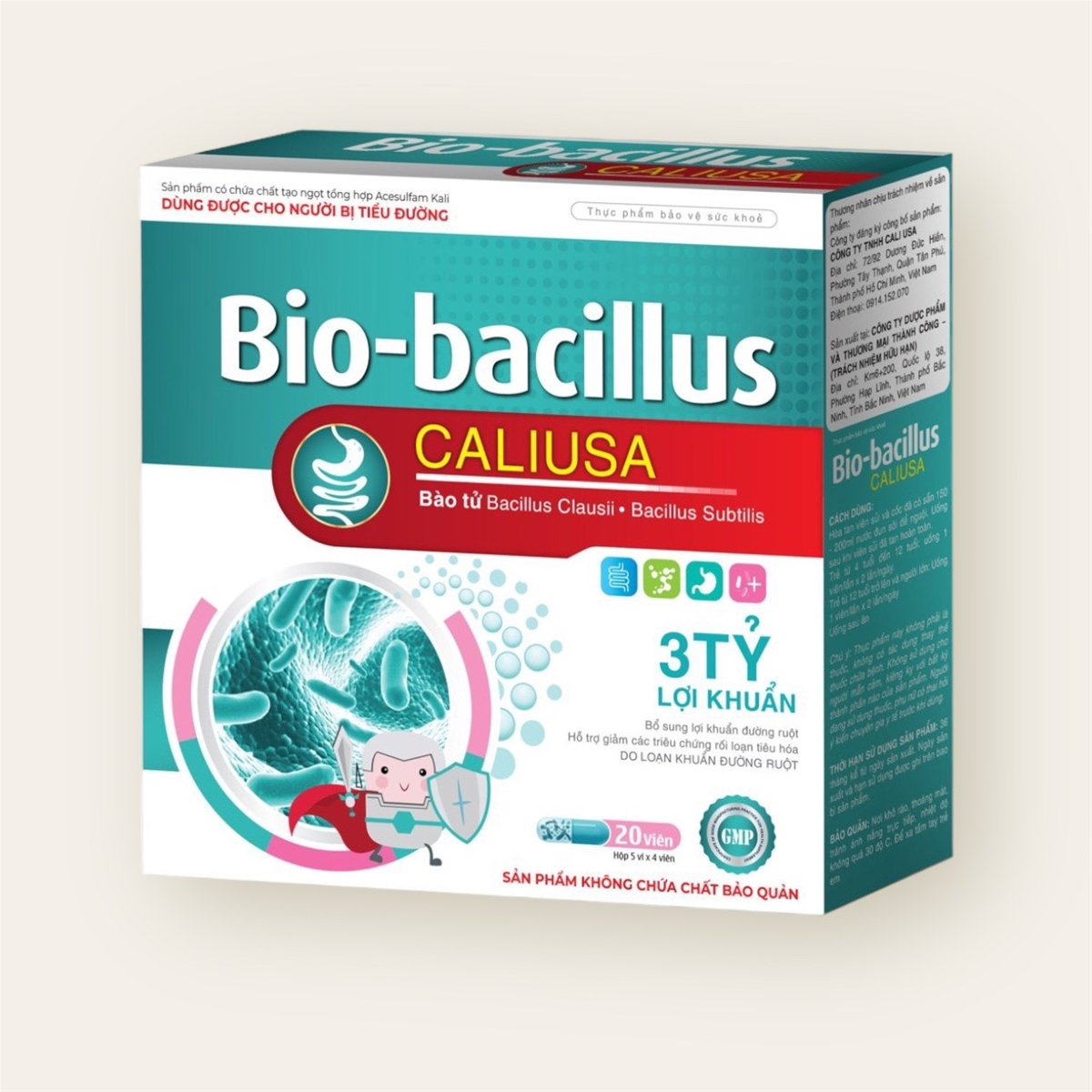 Bổ sung 3 tỷ lợi khuẩn cho đường ruột với Bio-bacillus CALIUSA
