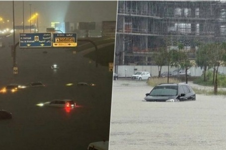Mưa lớn bất thường gây ngập lụt kinh hoàng tại Dubai