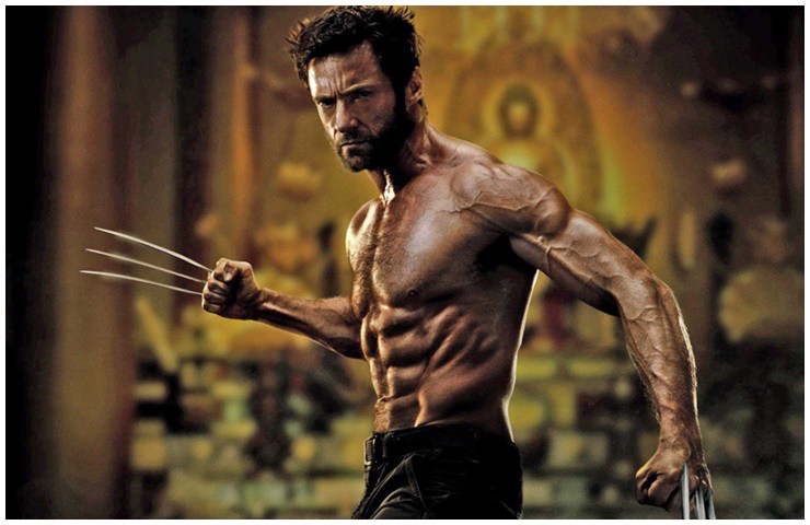 Tài tử Hugh Jackman cũng nổi tiếng một thời nhờ body đạt chuẩn tỷ lệ vàng.
