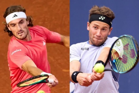 Nóng rực tennis Barcelona Open: Ruud vào bán kết, Tsitsipas đấu đàn em Djokovic