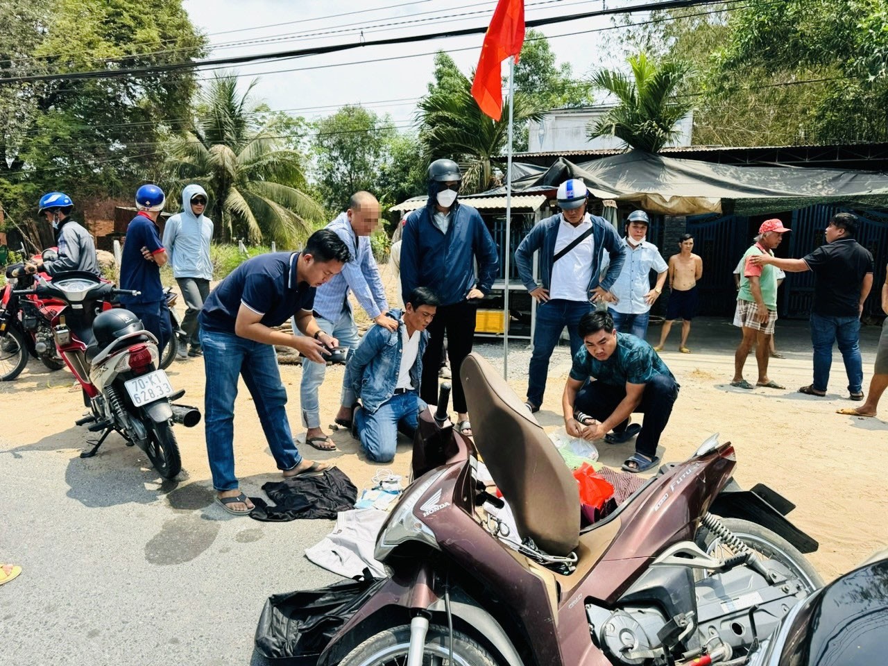 Đối tượng Cường bị bắt giữ