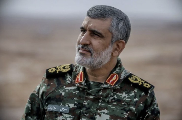 Chuẩn tướng&nbsp;Amir Ali Hajizadeh, Tư lệnh lực lượng không quân vũ trụ của IRGC.
