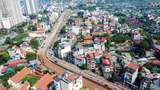 Tập đoàn Thuận An tham gia gói thầu tại Dự án mở rộng đường Âu Cơ - Nghi Tàm (quận Tây Hồ, TP Hà Nội). Dự án đang dần hoàn thiện .Ảnh: HỮU HƯNG