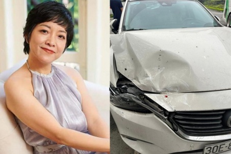 MC Thảo Vân lên tiếng về tin 'lần đầu lái xe, bị tai nạn giao thông'