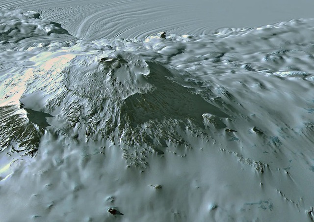 Không chỉ phun trào vật chất như những ngọn núi lửa khác mà núi lửa Erebus còn phun cả bụi vàng vào khí quyển mỗi ngày. Ảnh: Shutterstock