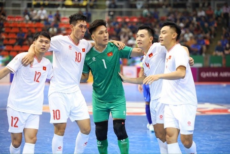 Kết quả bóng đá Việt Nam - Thái Lan: Minh Quang ghi bàn, giật vé tứ kết (Futsal châu Á)