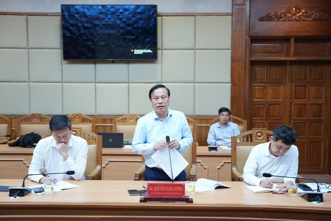 Cục trưởng Cục ĐBVN Nguyễn Xuân Cường phát biểu tại buổi làm việc.