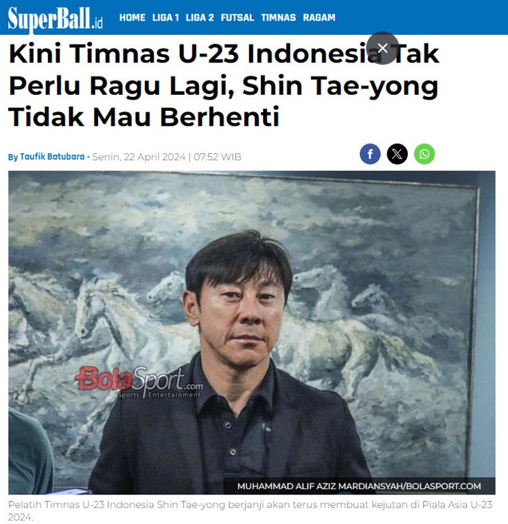 U23 Indonesia đang mơ về tấm vé dự Olympic?