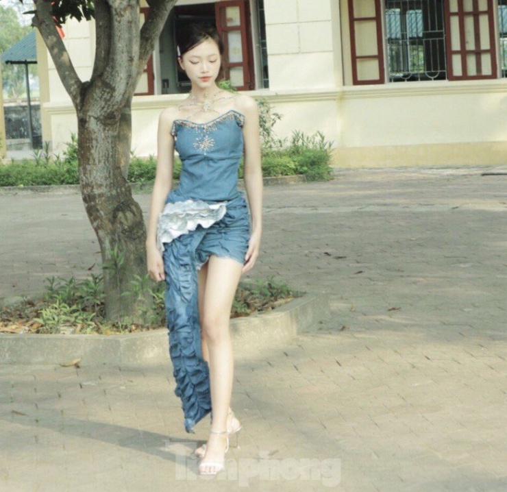 Thời trang độc đáo từ vải jeans cũ - 8