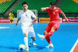 Video bóng đá Việt Nam - Uzbekistan: Cay đắng cột dọc, đòn đau cuối trận (Futsal châu Á)